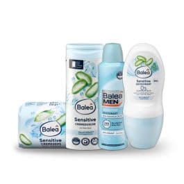 Pack bain de douche - Baléa - Gel douche + savon + Spray deodorant + Deodorant Roll on