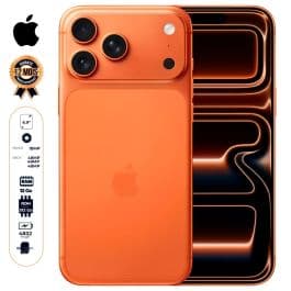 iPhone 17 Pro Max - 512 Go - 12Go RAM - 6,9" - Apple A19 Pro - 1 sim physique + eSIM - 48MP+48MP +48MP /18MP - 4832 mAh - Garantie 12 mois