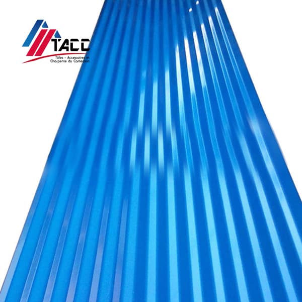 Tôle Ondulée — Alumonium-Zinc — Bleu — 0,26 -0,35mm
