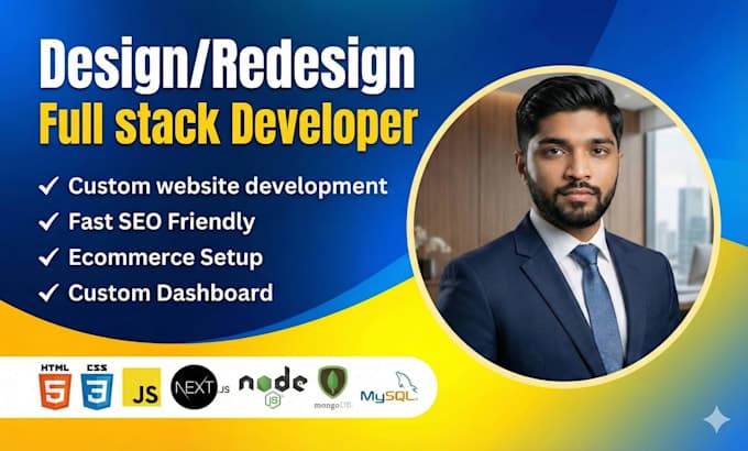 Je concevrai votre Développement web sur mesure full-stack