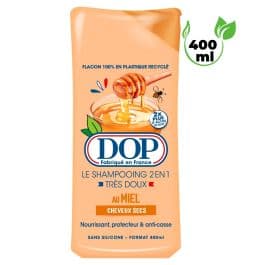 Shampooing 2 en 1 Très Doux au Miel – DOP – 400 ml – Idéal pour Cheveux secs et abîmés 